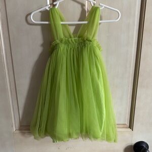All Small Co Kiwi Puff Tutu Dress